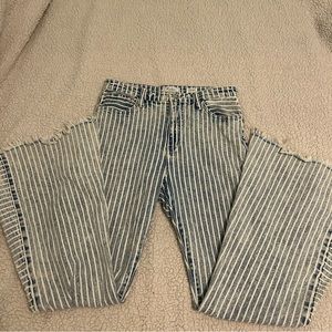 Size 29 KanCan striped high rise flares